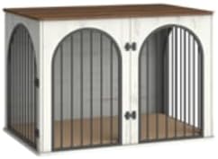 Hzuaneri 44.1" Wooden Dog Crate Furniture, Indoor Dog Kennel Dogs Cage - Image 4