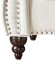 Chesterfield 3 Seater Sofa, Modern Leather Tufted Couch 3 Seater - Image 7
