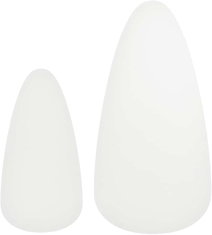 White Solid Pinewood and MDF Coffee Table Set of 2, Scandinavian Style Modern - Image 9