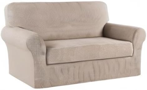 Turquoize Stretch Sofa Slipcover 2 Pieces Sofa Cover Couch Cover - Image 8