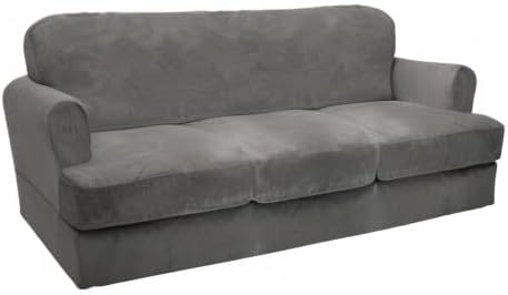 CUCRAF T Cushion Sofa Cover 4 Piece Slipcovers, Soft Thick Velvet Couch Cover - Image 9