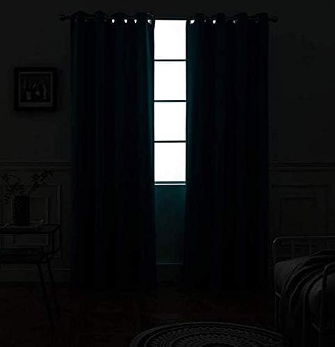Yakamok Room Darkening Dark Gray Blackout Curtains Thermal Insulated Grommet - Image 2