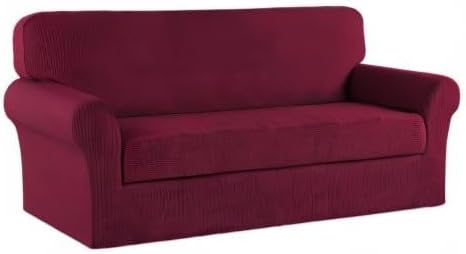 Turquoize Stretch Sofa Slipcover 2 Pieces Sofa Cover Couch Cover - Image 8