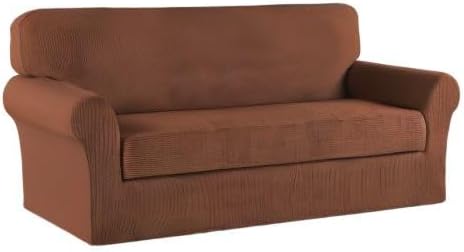 Turquoize Stretch Sofa Slipcover 2 Pieces Sofa Cover Couch Cover - Image 8