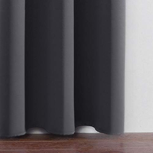 LEMOMO Grey Thermal Blackout Curtains/52 x 54 Inch/Set of 2 Panels Room - Image 9