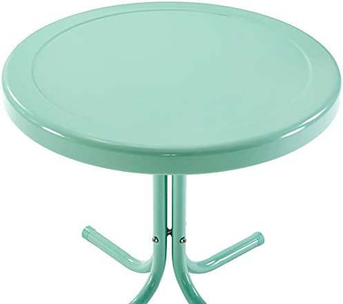 Crosley Furniture Griffith Weather Resistant Retro Metal Outdoor Side Table - Image 4