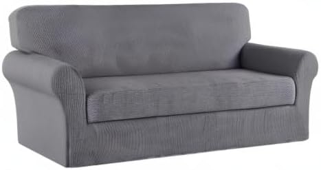 Turquoize Stretch Sofa Slipcover 2 Pieces Sofa Cover Couch Cover - Image 8