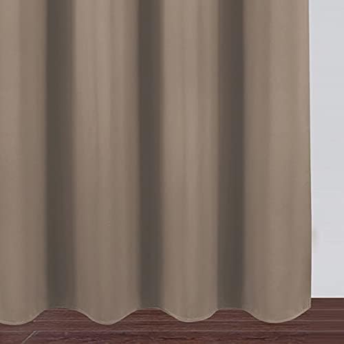 LEMOMO Cappuccino Thermal Blackout Curtains/42 x 95 Inch/Set of 2 Panels Room - Image 6