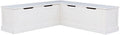 Riverbay Furniture Backless Wood Corner Kitchen Breakfast Nook Bench, by Unknown