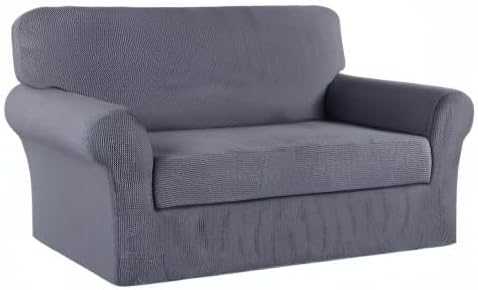Turquoize Stretch Sofa Slipcover 2 Pieces Sofa Cover Couch Cover - Image 8
