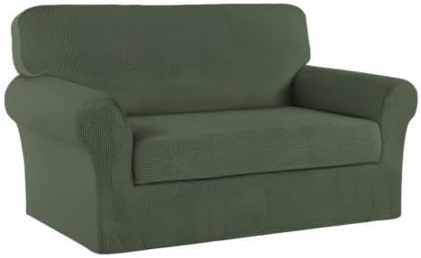 Turquoize Stretch Sofa Slipcover 2 Pieces Sofa Cover Couch Cover - Image 8