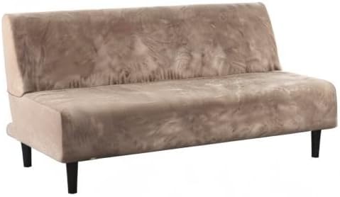 H.VERSAILTEX Real Velvet Futon Cover Armless Sofa Covers Sofa Bed Covers - Image 8