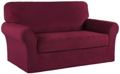 Turquoize Stretch Sofa Slipcover 2 Pieces Sofa Cover Couch Cover - Image 8