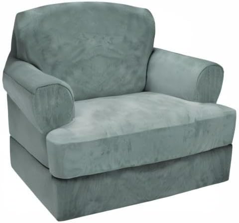 CUCRAF T Cushion Sofa Cover 2 Piece Armchair Slipcovers, Soft Thick Velvet - Image 8