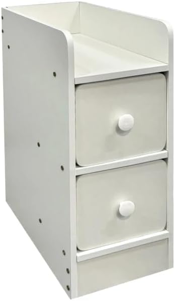 IUNVR Nightstand Narrow Night Stand Solid Wood Bedside Table Modern Nightstand by IUNVR