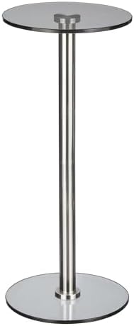 mDesign Glass Top Side/End Drink Table by mDesign