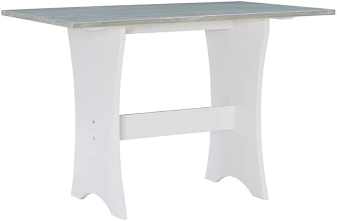 Riverbay Furniture Coastal Wood Corner Dining Nook - Image 10