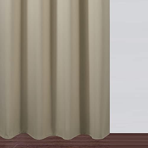 LEMOMO Beige Thermal Blackout Curtains/38 x 84 Inch/Set of 2 Panels Room - Image 8