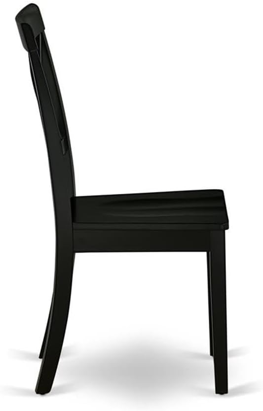 East West Furniture BOC-BLK-W Boston Dining Room Chairs - Image 6
