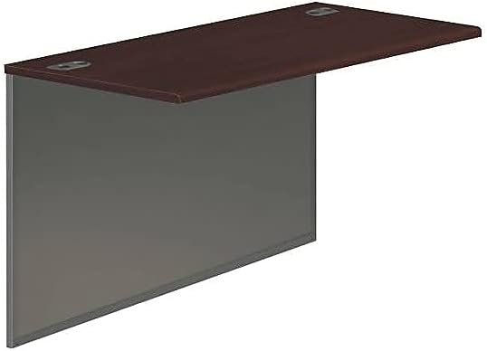 HON 38210NS 38000 Series Bridge, 48w x 24d x 29-1/2h, Mahogany Top, Charcoal - Image 4