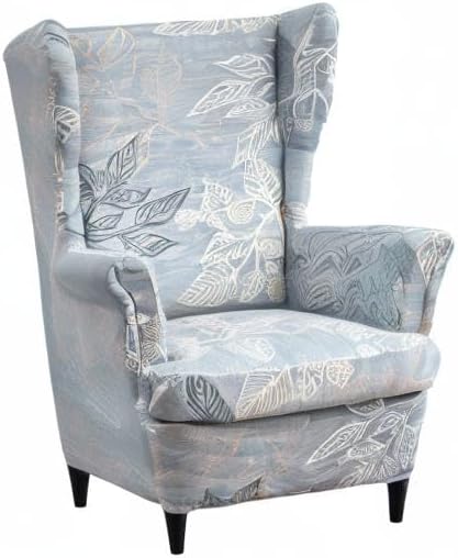 KRFOONN Wingback Chair Cover 2 Piece Stretch Wing Chair Covers Spandex - Image 7