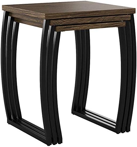 SRIWATANA Nesting Tables, Vintage Side End Tables Living Room, Coffee Snack - Image 5