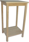 IC International Concepts, Portman Accent Table, Solid Real Wood, Sturdy by InternationalConcepts