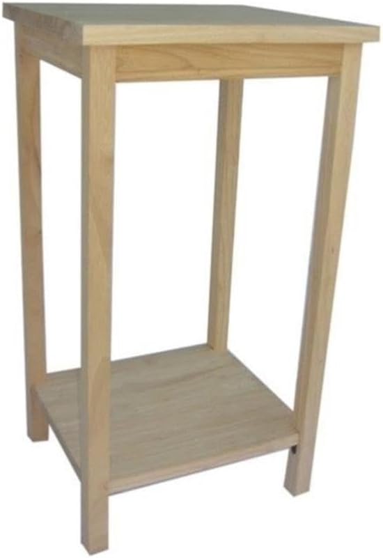 IC International Concepts, Portman Accent Table, Solid Real Wood, Sturdy by InternationalConcepts