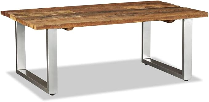 YAFF Coffee Table Solid Reclaimed Wood 39.4"x23.6"x15" - Image 4