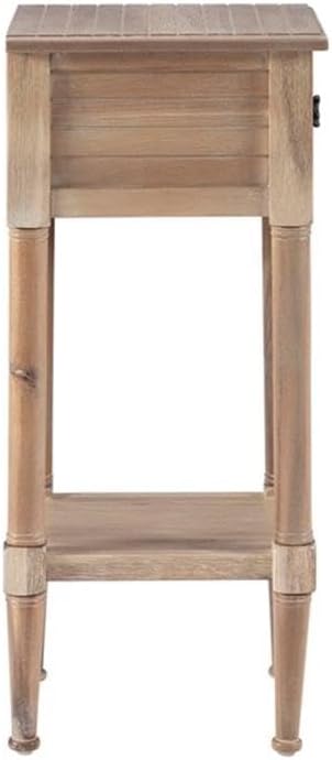Linon Styers Wood Accent Starfish Coastal Side Table in Natural - Image 6