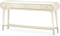 MICHAEL AMINI La Rachelle 3 Drawer Console Table in Champagne Ivory by Michael+Amini