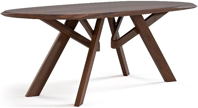 Furniture of America Nazaen VI 82.5" Mid-Century Modern Solid Wood Live Edge by FurnitureofAmerica