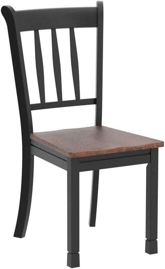 Giantex Wood Dining Chairs Set of 4, Armless Kitchen Chairs w/Solid Rubber Wood - Image 5