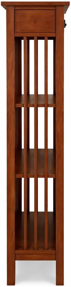 Leick Home 82262 Mission Mantel Height Bookcase - Image 5