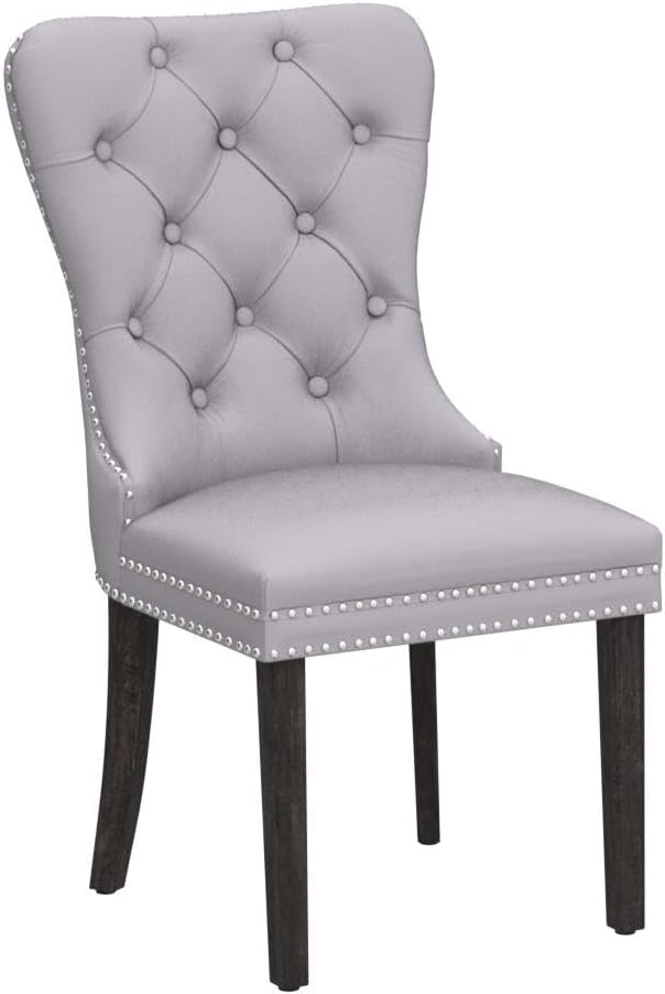 KCC Velvet Dining Chairs Set of 4, Upholstered High-end Tufted Dining Room Chair - Image 5