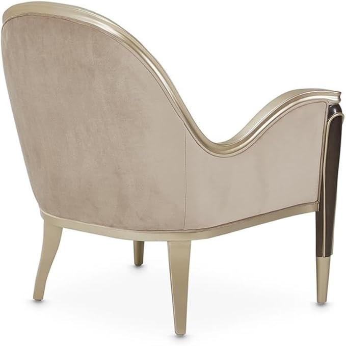 MICHAEL AMINI Villa Cherie Accent Velvet Chair in Porcini/Hazelnut Brown - Image 10