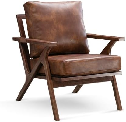 Bonzy Home Mid Century Modern Chairs, Accent Chairs Set of 2, Comfy Upholstered - Image 5