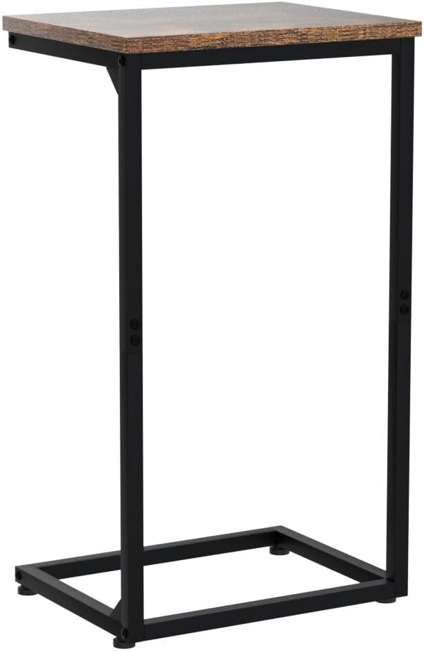 AMHANCIBLE C Shaped End Tables Set of 2, Couch Side Tables that Slide Under Sofa - Image 4