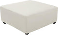 Super Stretch 40x40x15 inch Square Ottoman Cover- Soft Form Fit Ottoman Cover by UOIJAY