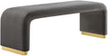 Modway EEI-6734-BRA-STG Koda Performance Velvet Waterfall Long Bench, Brass by Modway