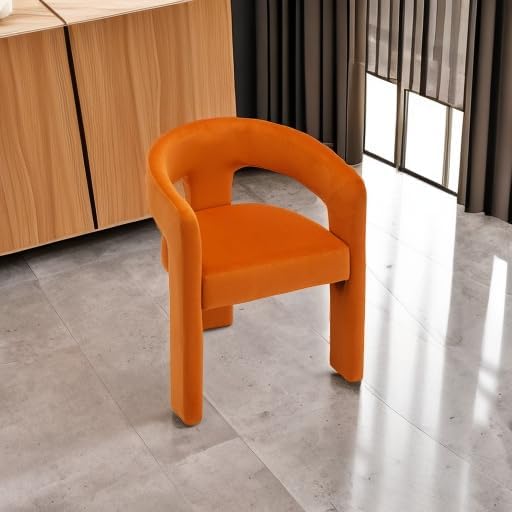 VESCASA Velvet Barrel Dining Chair - Image 6