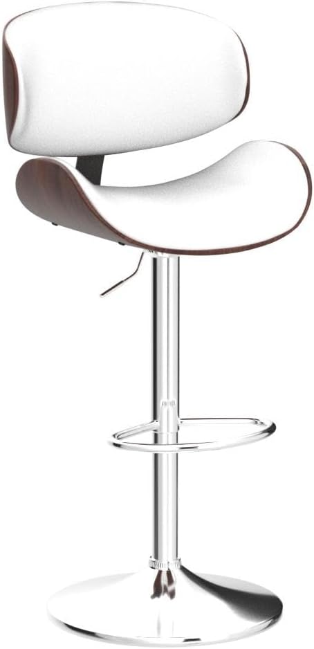 YaFiti Bar Stools Set of 2, Bentwood Adjustable Height Swivel Bar Stools - Image 5