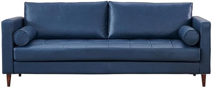 Pemberly Row Eco Leather Sofa, High Density Foam Cushion, Hardwood Frame - Image 2