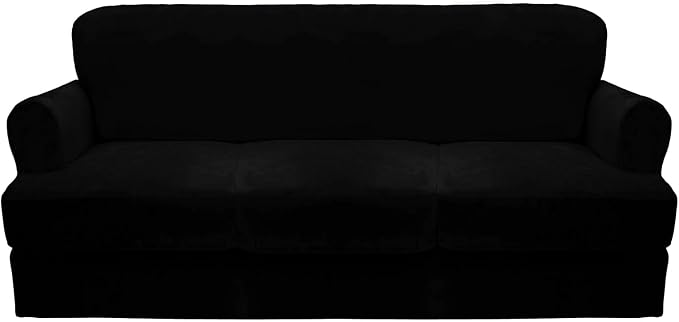 CUCRAF Cushion Sofa Cover 4 Piece Slipcovers, Soft Thick Velvet Couch Cover by CUCRAF