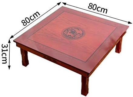 DAMEDAI Square 80X80cm Korean Floor Table Folding Legs Luxury Antique Home - Image 3