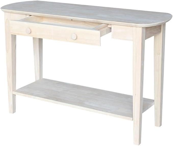 International Concepts Phillips Oval Sofa Table, Unfinished - Image 4