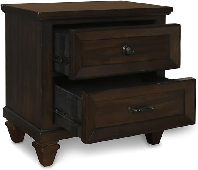 New Classic Furniture Sevilla 6-Piece Wood King Bedroom Set in Walnut - Image 7