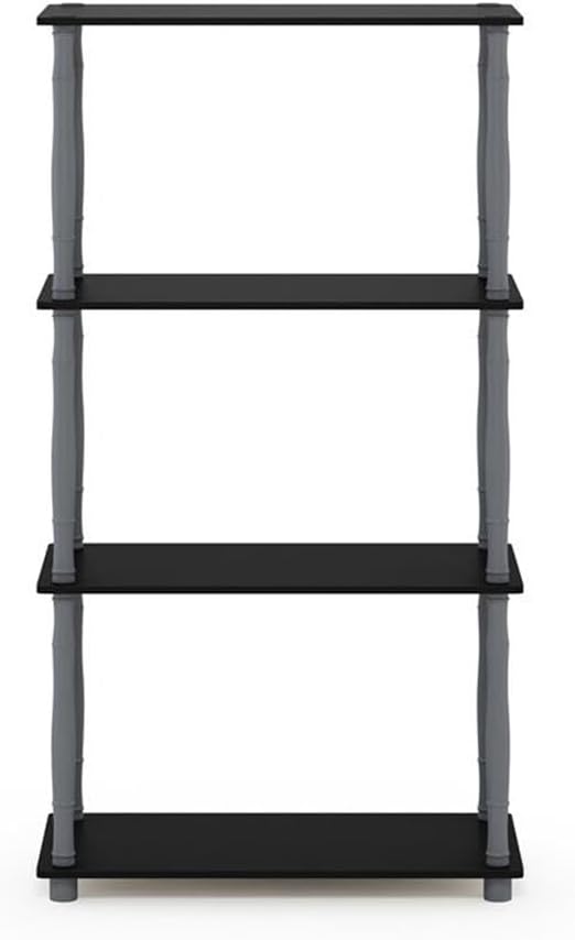 Furinno Turn-N-Tube 4-Tier Multipurpose Shelf Display Rack, Classic Tubes - Image 3