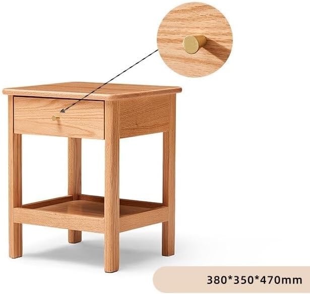 Snack Table Chinese Style Solid Wood Bedside Table Modern Minimalist Bedroom - Image 2