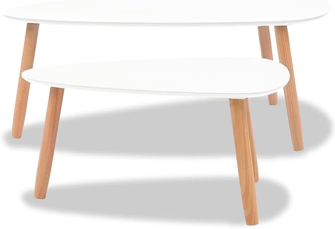 Scandinavian Style Coffee Table Set of 2 - Image 8